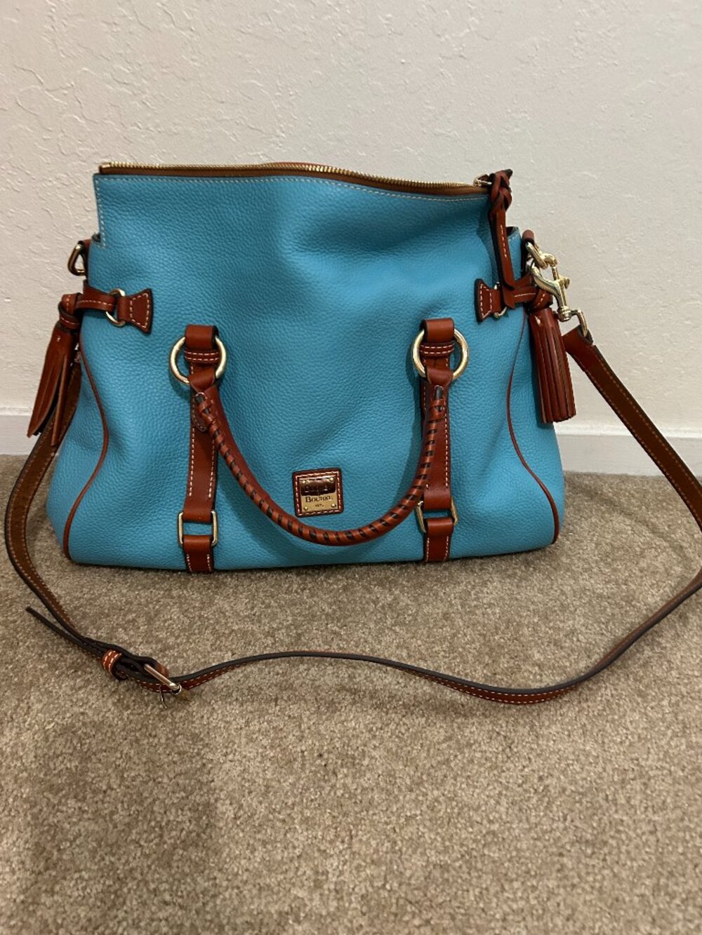 Dooney and Bourke Large sky Blue satchel